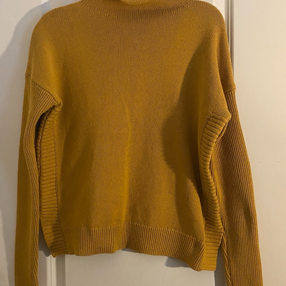 Tahari Mustard Turtleneck Sweater